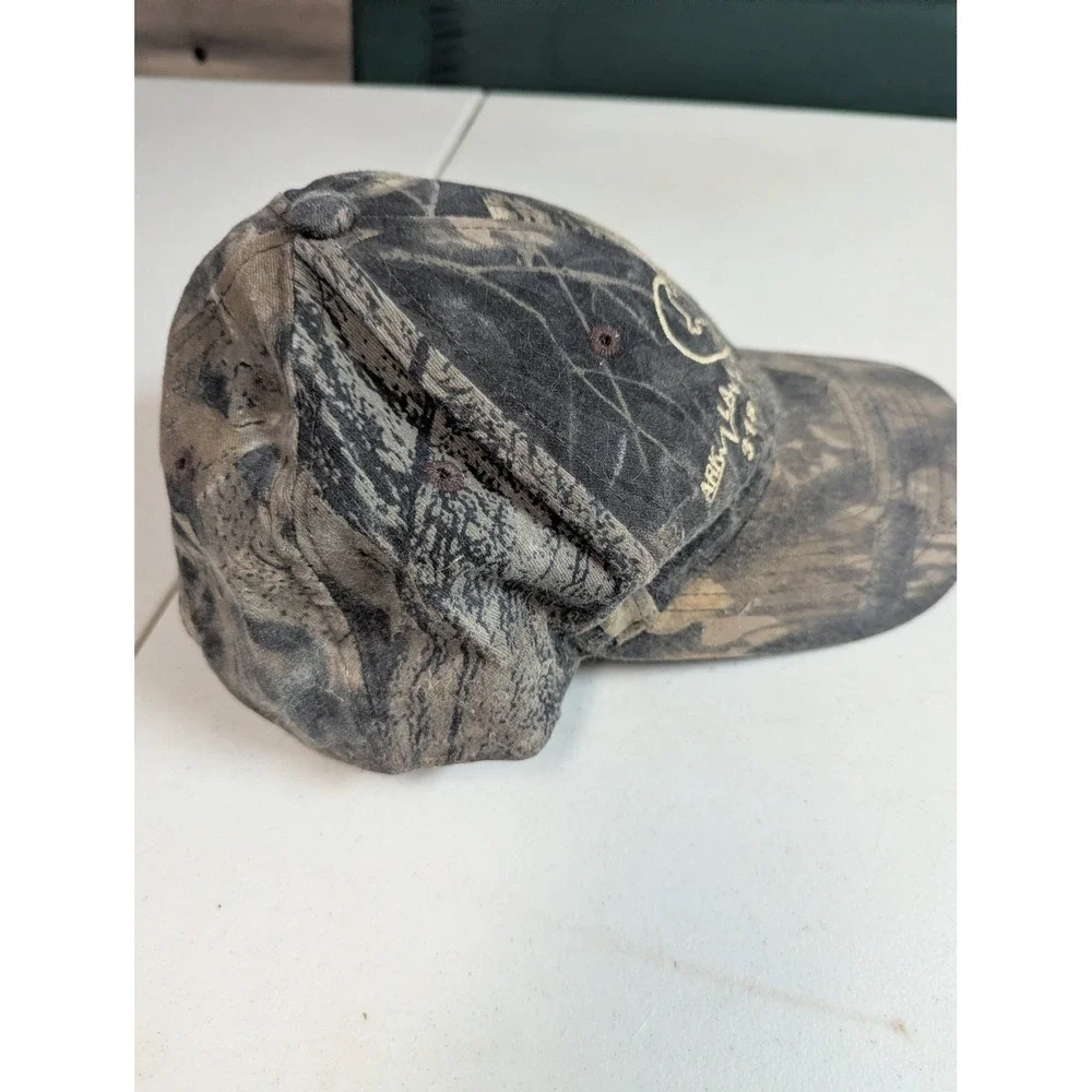 Vintage DAYSTONE Camo‎ Hat Ark-La-Tex Cardiology Snapback Cap 318-798-9400